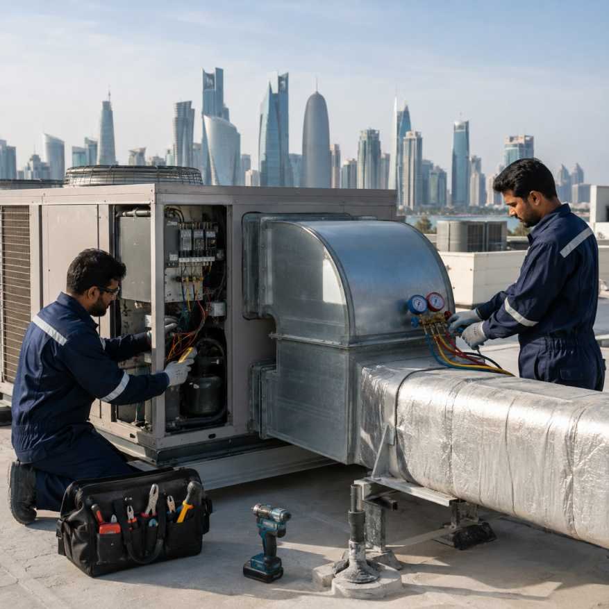 Central AC Repair in Qatar